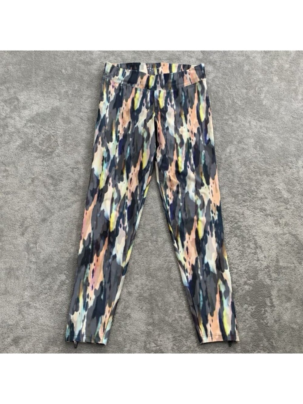 OYSHO Fitness Leggings Womens Medium Abstract Ankle Yoga Gym Workout Athleisure - Picture 2 of 13